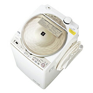 シャープ タテ型洗濯乾燥機（9．0kg） ES−TX910−N　＜ゴールド系＞【標準設置無料】
