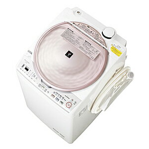 シャープ タテ型洗濯乾燥機（8．0kg） ES−TX810−P　＜ピンク＞【標準設置無料】