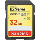 サンディスク 32GB・UHS Speed Class3(UHS-I)対応SDHCカード 【4K対応】 SDSDXVE‐032G‐JNJIP