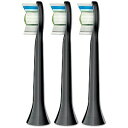 フィリップス 電動歯ブラシ用 替えブラシ ダイアモンドクリーンブラシヘッド レギュラーサイズ3本入 ブラック HX6063/35