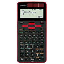 シャープ スタンダード関数電卓(10桁) 「ピタゴラス」 EL‐509T‐RX (レッド)