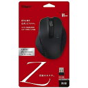 ワイヤレスBlueLEDマウス Zシリーズ(Mサイズ・5ボタン)ブラック MUS−RKF129BK