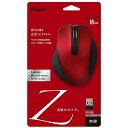 ワイヤレスBlueLEDマウス Zシリーズ(Mサイズ・5ボタン)レッド MUS−RKF129R