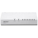 バッファロー スイッチングハブ(8ポート・Gigabit対応・ACアダプタ)コンパクトモデル LSW5‐GT‐8EP/WH