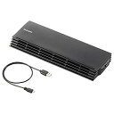 エレコム ノートPC用クーラー「USB接続」 薄型コンパクトタイプ(12.1~17型対応) SX‐CL20BK (ブラック)