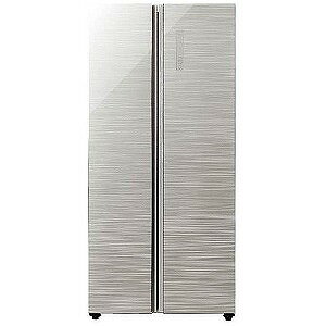 AQUA 2ドア冷蔵庫　（449L） AQR−SBS45F−S　ヘアラインシルバー　「パノラマ・オープン」（標準設置無料）