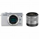 Canon ミラーレス一眼 EOS M100【EF−M15−45 IS STM レンズキット】 EOS M100(ホワイト/ミラーレス一眼カメラ)(送料無料)