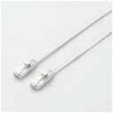 エレコム CAT6A LANケーブル 爪折れ防止 フラット(2m・ホワイト) LD-GFAT/WH20