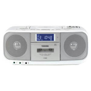東芝 CDラジオカセットレコーダー TYCDK5（W）　＜ホワイト＞【送料無料】