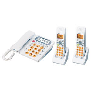 パイオニア デジタルコードレス電話機（子機2台） TFVD1230（W）　＜ホワイト＞【送料無料】