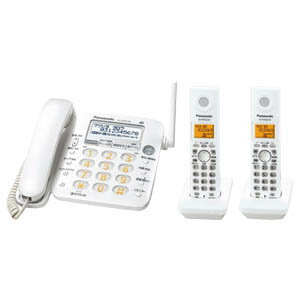 Panasonic コードレス電話機（子機2台） VE−GP35DW−W　＜ホワイト＞【送料無料】