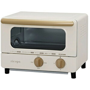 アイリスオーヤマ オーブントースター　「ricopa（リコパ）」　［1000W／食パン2枚］ EOT−R1001−C　アイボリー