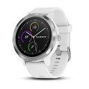 ガーミン ウェアラブル端末(ウォッチタイプ) 「vivoactive3」 010-01769-72 White Stainless