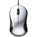 バッファロー 有線Blue LEDマウス BSMBU108シリーズ 静音 (3ボタン・シルバー) BSMBU108SV