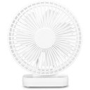 トップランド 「DCモーター搭載」 充電対応卓上型扇風機 「どこでもFAN」(7枚羽根) SF-DFC10-WT ホワイト