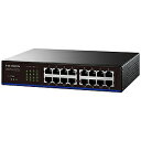 I・O・DATA スイッチングハブ EEE省電力機能搭載 ETX-ESH16NCシリーズ ETX-ESH16NCK ブラック