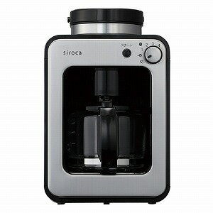 siroca 全自動コーヒーメーカー SC−A221（K／SS）　ブラック／ステンレスシルバー