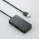 エレコム メモリリーダライタ/USB3.0対応/スリムコネクタ/ブラック MR3-A006XBK