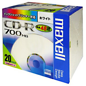 マクセル データ用CD−R（48倍速対応）　20枚パック CDR700S．ST．PW1P2…...:r-kojima:10089301