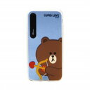 ROA iPhone XS Max 6.5インチ用 LINEFRIENDS LIGHT UP CASE KCLLCL013(ブラ