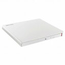 バッファロー ポータブルDVDドライブ スリム Win専用再生・書き込みソフトウェア添付 DVSM−PLS8U2−WHA ホワイト