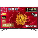 ハイセンス 43V型4K対応液晶テレビ 43F60E(標準設...