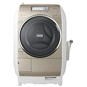 日立 ななめ型ドラム式洗濯乾燥機（10kg・左開き）「ヒートリサイクル　風アイロン　ビッグドラム」 BD−V9400L−N　＜シャンパン＞【標準設置無料】
