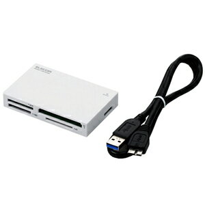 エレコム USB3．0対応メモリカードリーダ MR3−A001WH　＜ホワイト＞