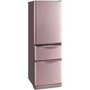 三菱 3ドア冷蔵庫（370L・右開き） MR−C37T（P）＜ラベンダーピンク＞【標準設置無料】