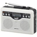 オーム電機 デジタル録音ラジオカセット Audio Comm CAS-381Z