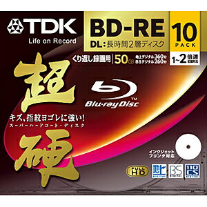 TDK 録画用　BD−RE　DL　ホワイト・ディスク（超硬シリーズ）10枚パック BEV50HCPWA10A【送料無料】