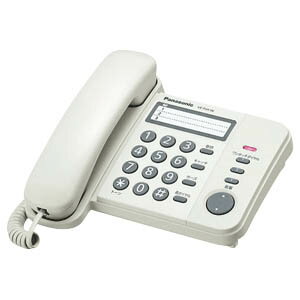 Panasonic デザイン電話機 VE−F04−W　＜ホワイト＞