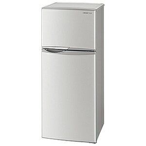 シャープ 2ドア冷蔵庫（118L・右開き） SJ−H12W−S　＜シルバー＞【標準設置無料】