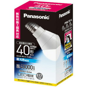 Panasonic LED電球（6．4W・昼光色相当） LDA6DHE17BHS【送料無料】