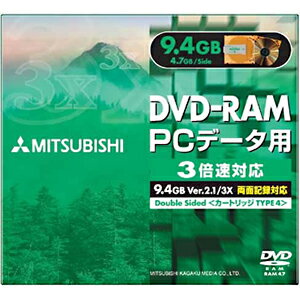 三菱化学 データ用DVD−RAM（3倍速対応／9．4GB） DHM94S1