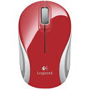 ロジクール ワイヤレス ミニマウス M187RD (レッド)