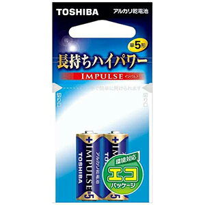 東芝 単5アルカリ乾電池　「IMPULSE（インパルス）2本」 LR1H2EC