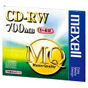 マクセル データ用CD-RW「1-4倍速/700MB」1枚 CDRW80MQ.S1P