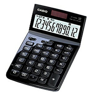 CASIO デザイン電卓（12桁） JF‐Z200BKN　（ブラック）...:r-kojima:10189629