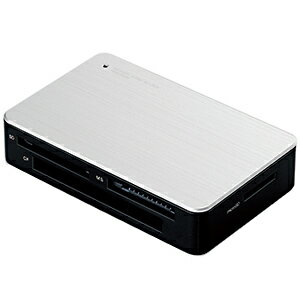 合計5,000円以上で日本全国送料無料！更に代引き手数料も無料。エレコム USB3．0対応メモリカードリーダ MR3−C002SV　　＜シルバー＞