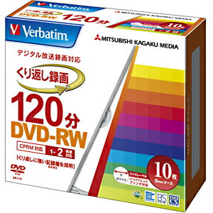 三菱化学 録画用DVD−RW（1−2倍速／4．7GB）10枚パック VHW12NP10V1...:r-kojima:10202326