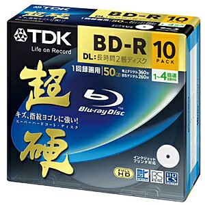 TDK 録画用BD−R　DL　ホワイト・ディスク　（超硬シリーズ）10枚パック BRV50HCPWB10A