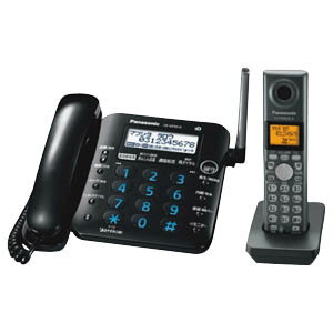 Panasonic コードレス電話機（子機1台） VE−GP35DL−K　＜ブラック＞【送料無料】