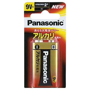 Panasonic アルカリ乾電池9V形 6LR61XJ／1B