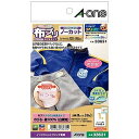 エーワン 布プリ のびる アイロン接着タイプ はがきサイズ ノーカット 3シート 33631