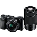 ソニー ミラーレス一眼カメラ「α6000」ダブルズームレンズキット ILCE‐6000Y/B (ブラック)(送料無料)