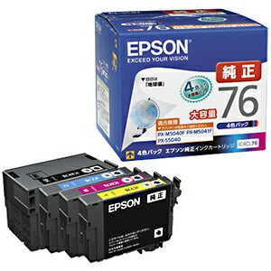 EPSON インクカートリッジ（4色パック　大容量） IC4CL76（送料無料）...:r-kojima:10229872