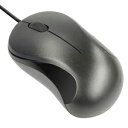 グリーンハウス 有線光学式マウス「USB」 シンプルデザイン GH‐MUSAK (ブラック)