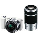ソニー ミラーレス一眼カメラ「α5100」 ダブルズームレンズキット ILCE?5100Y W (ホワイト)(送料無料)