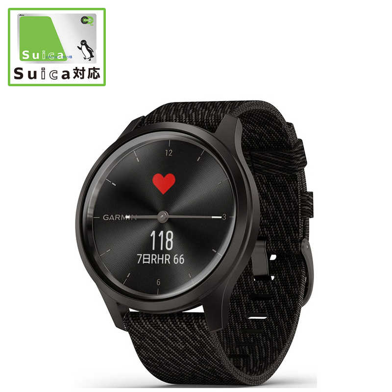 GARMIN@vivomove@Style@Black@Pepper@Nylon@ @Slate@010-02240-73